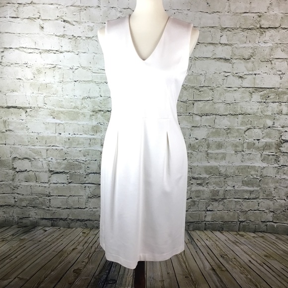 Banana Republic Ivory Sheath Dress (Size 6) - Picture 3 of 8